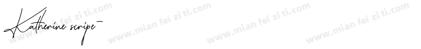 Katherine scripe字体转换